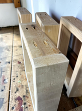 Load image into Gallery viewer, Unfinished Wooden Bench Legs - DIY Wood Base
