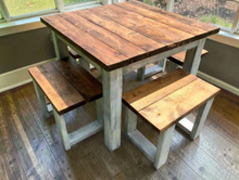 Load image into Gallery viewer, Unfinished Wooden Bench Legs - DIY Wood Base
