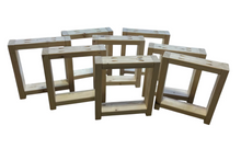 Load image into Gallery viewer, Unfinished Wooden Bench Legs - DIY Wood Base
