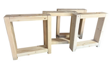 Load image into Gallery viewer, Unfinished Wooden Bench Legs - DIY Wood Base
