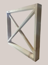 Load image into Gallery viewer, X Table Legs Unfinished Wood Dining Base Farmhouse Rustic DIY Furniture Set

