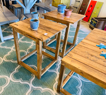 Load image into Gallery viewer, Rustic Farmhouse Living Room Table Set: Early American Brown Wood
