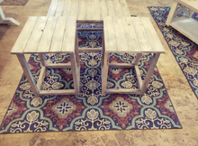 Load image into Gallery viewer, Farmhouse End Tables and Coffee Table Set: Gray Whitewash Wood
