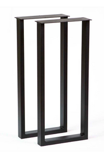 Industrial Farmhouse Entryway Table: Dark Walnut Top & Black Metal Legs