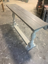 Load image into Gallery viewer, Rustic Farmhouse Entryway Table (Gray White) - Curbside Treasures LLC
