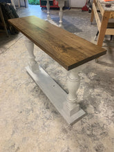 Load image into Gallery viewer, Rustic Farmhouse Entryway Table (Provincial Brown) - Curbside Treasures LLC
