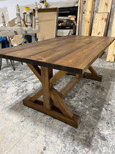 Load image into Gallery viewer, 6ft Trestle Modern Farmhouse Table (Provincial)
