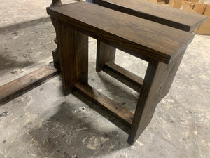 Modern Farmhouse Narrow End Tables (Dark Walnut)