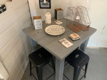 Load image into Gallery viewer, Counter Height Farmhouse Table with Stools (Classic Gray)
