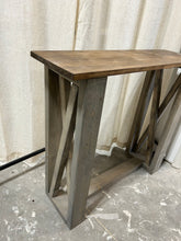 Load image into Gallery viewer, Entryway Table with X Accents (Provincial and Gray)
