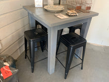 Load image into Gallery viewer, Counter Height Farmhouse Table with Stools (Classic Gray)
