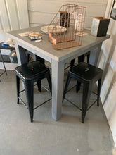 Load image into Gallery viewer, Counter Height Farmhouse Table with Stools (Classic Gray)
